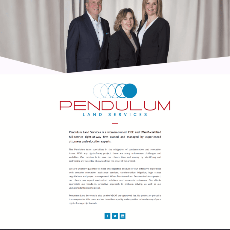 Website for Pendulumland